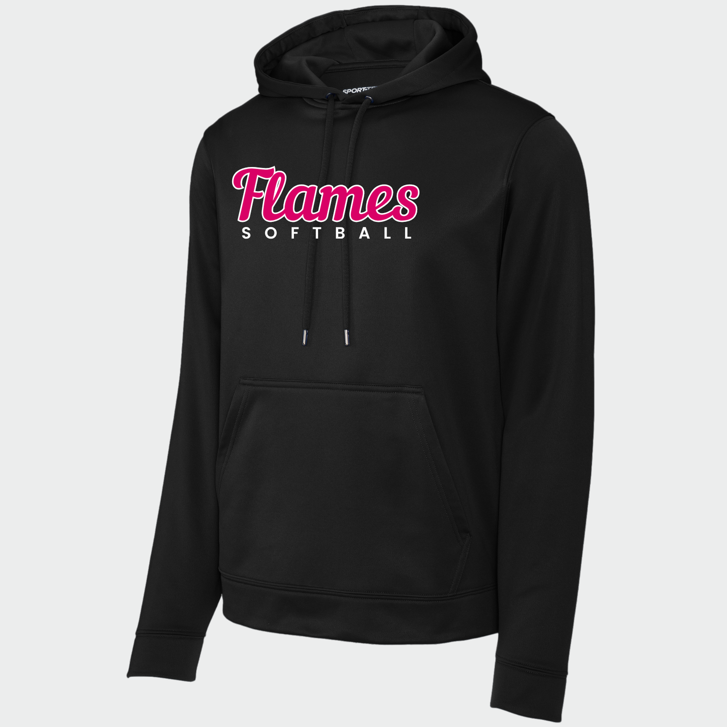 Flames Softball: Tech Hooded Sweatshirt