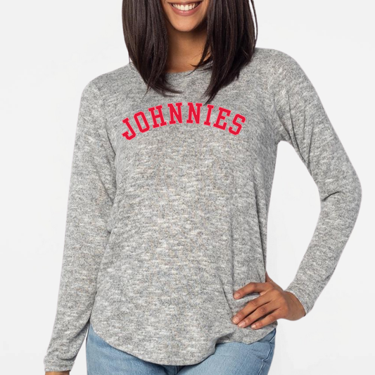 JYAA: Johnnies Sweater-Knit Long Sleeve T-Shirt