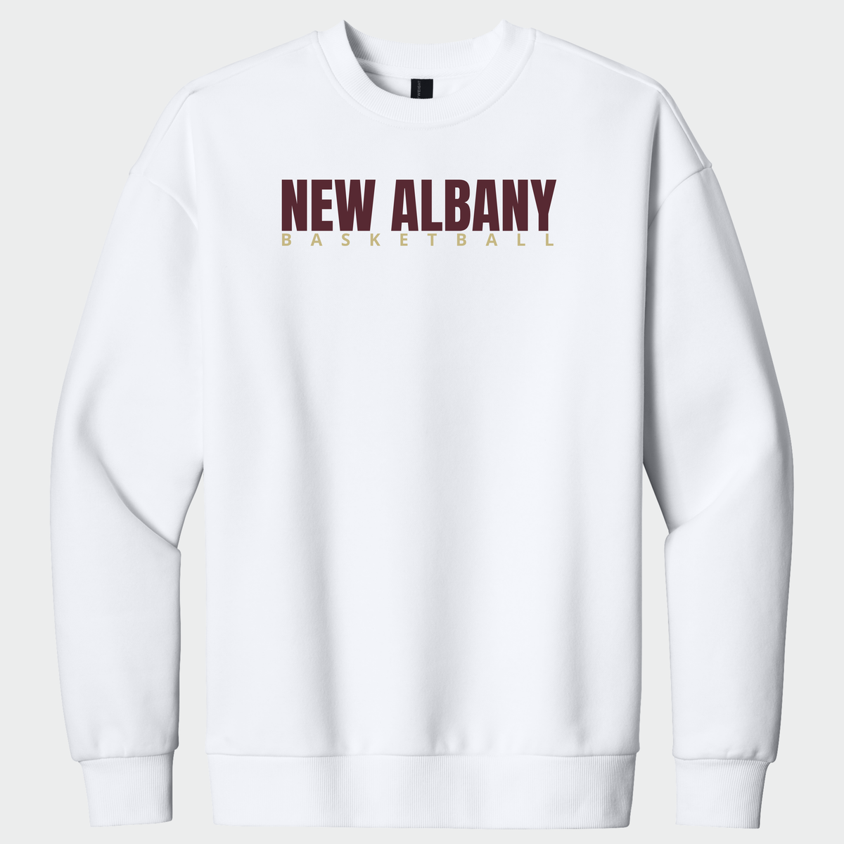 NAGTB: New Albany Basketball, Heavyweight Crew Sweatshirt