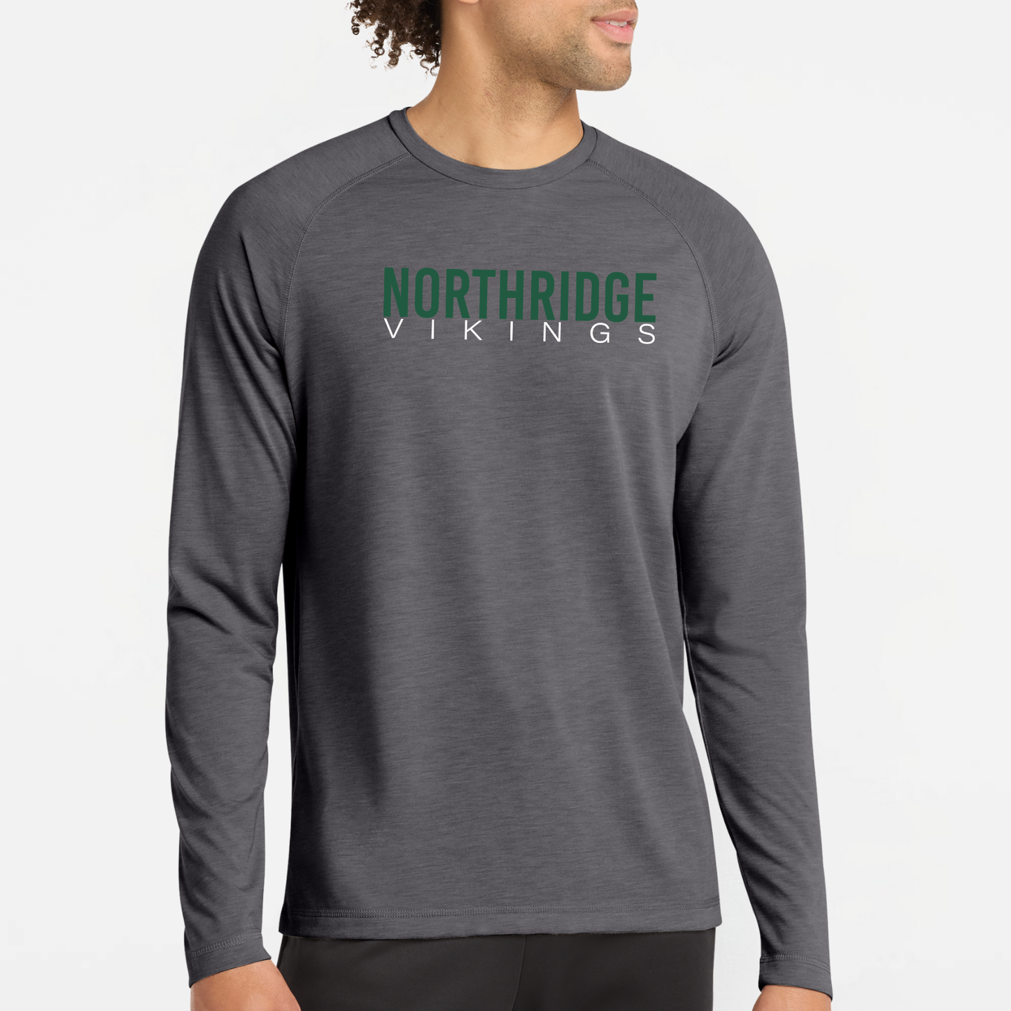 NRS: Northridge Vikings Raglan Long Sleeve Triblend Tech T-Shirt