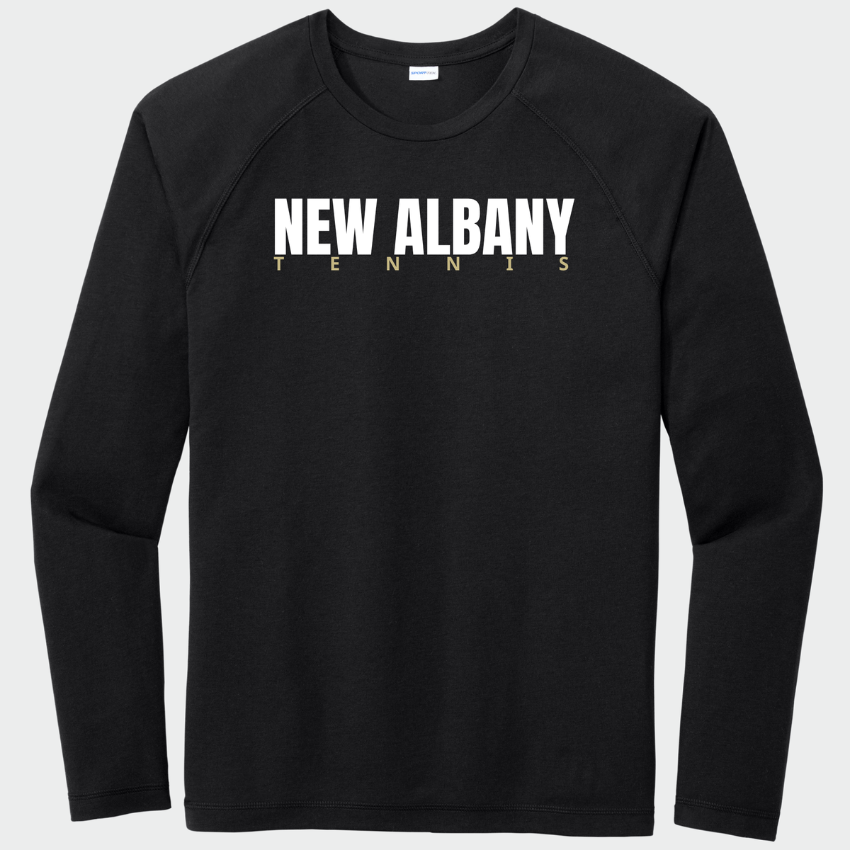 NATennis: New Albany Tennis, Long Sleeve Triblend Tech Tee
