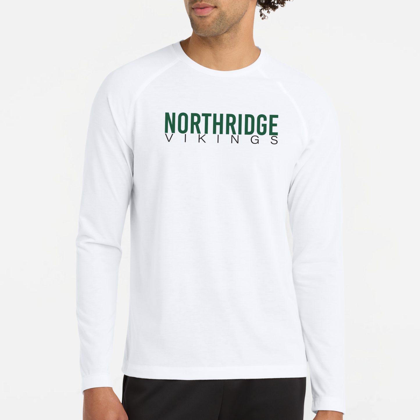NRS: Northridge Vikings Raglan Long Sleeve Triblend Tech T-Shirt