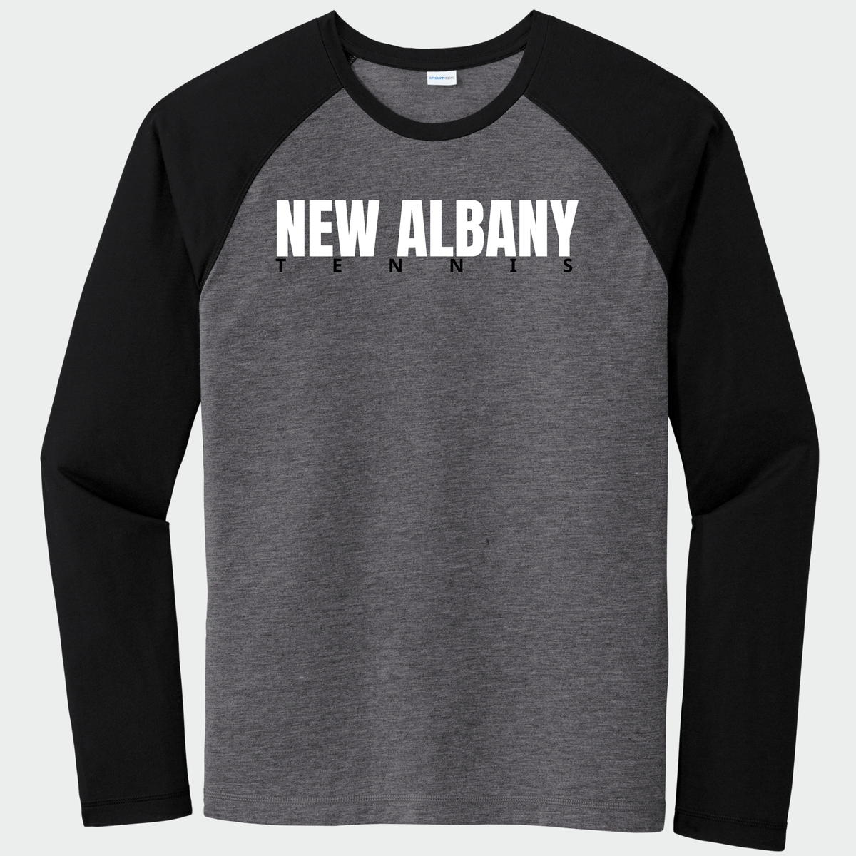 NATennis: New Albany Tennis, Long Sleeve Triblend Tech Tee