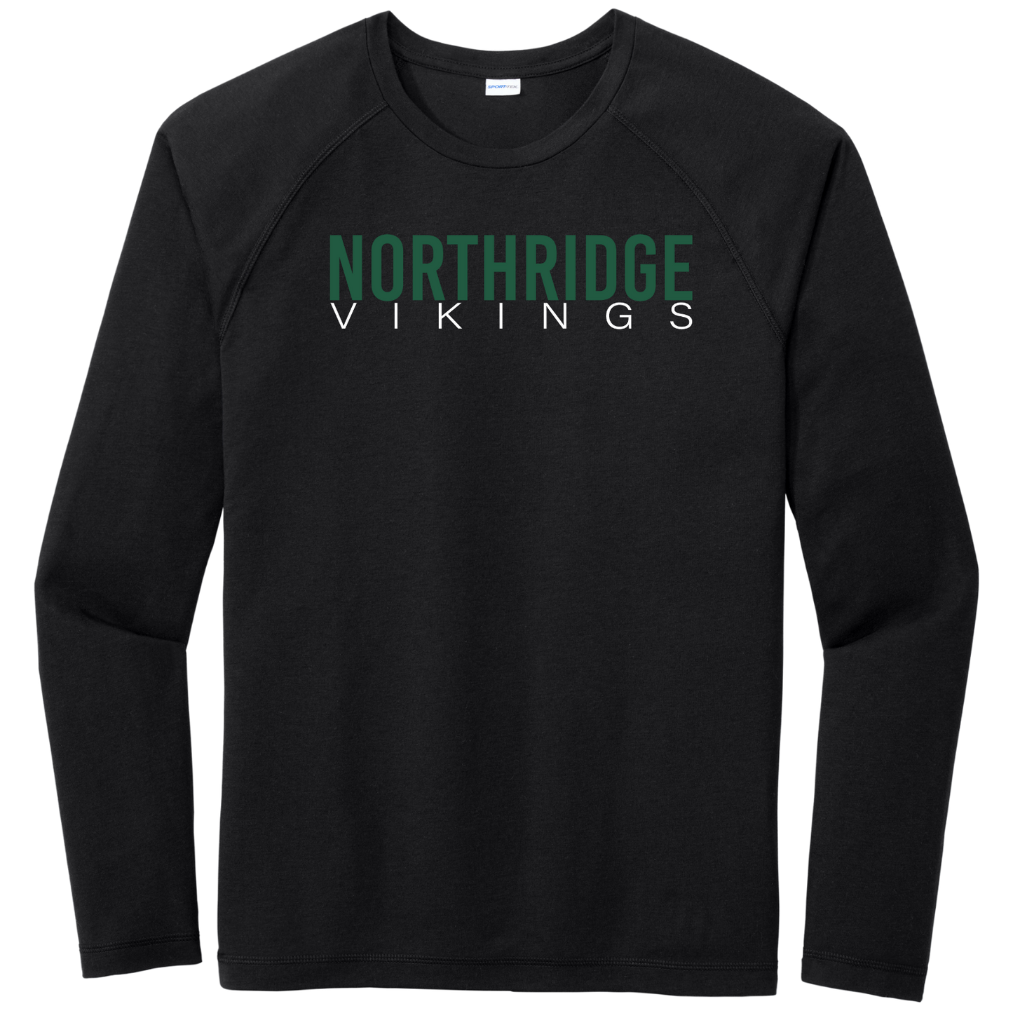 NRS: Northridge Vikings Raglan Long Sleeve Triblend Tech T-Shirt
