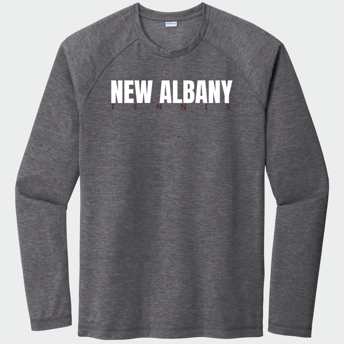 NATennis: New Albany Tennis, Long Sleeve Triblend Tech Tee