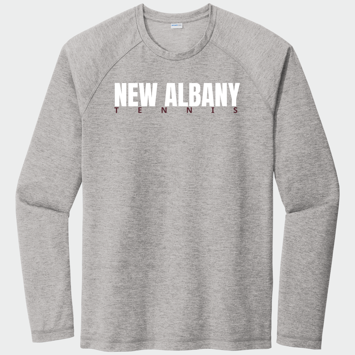 NATennis: New Albany Tennis, Long Sleeve Triblend Tech Tee