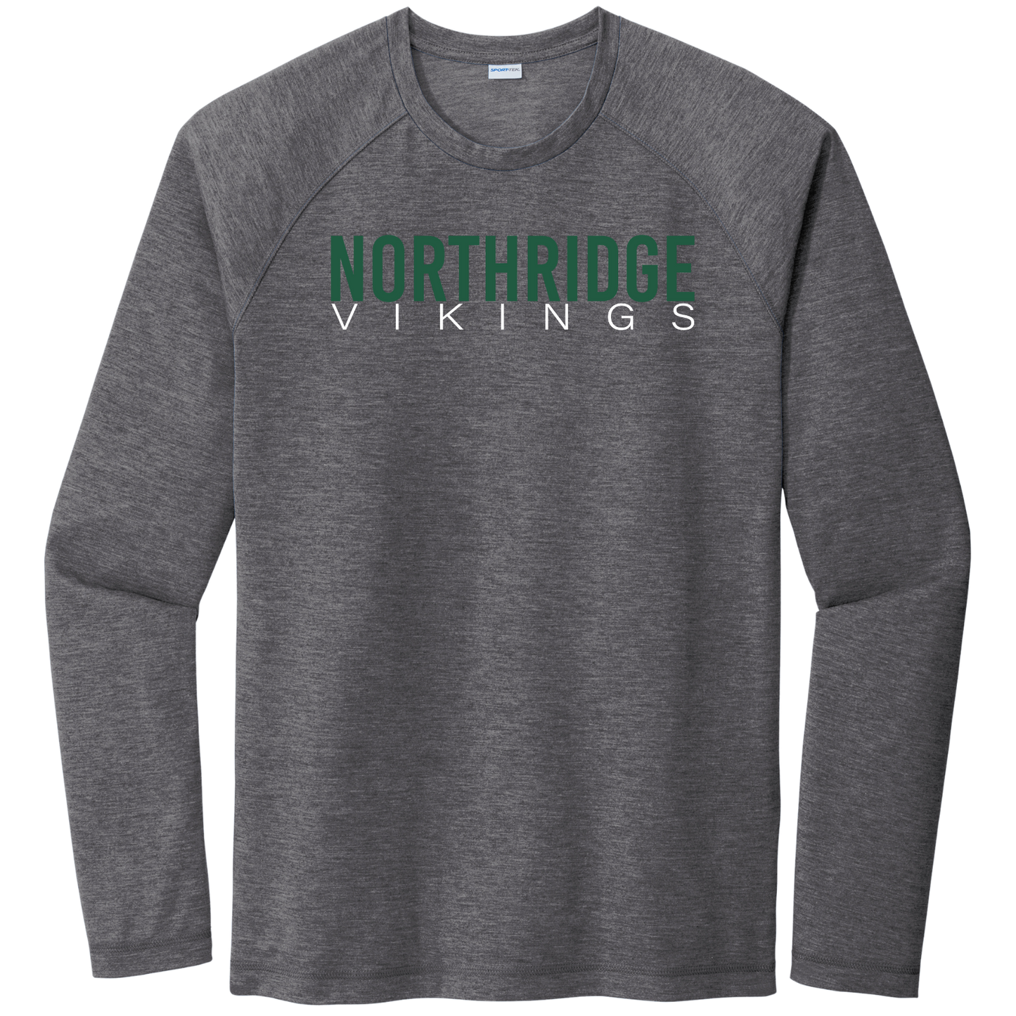 NRS: Northridge Vikings Raglan Long Sleeve Triblend Tech T-Shirt