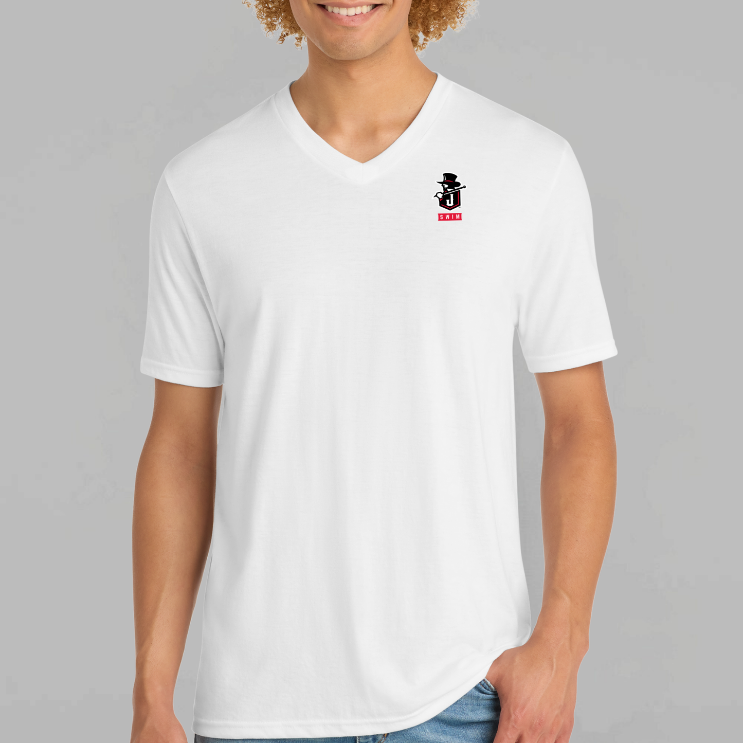 JS: Johnstown Swim Triblend Short Sleeve V-Neck T-Shirt