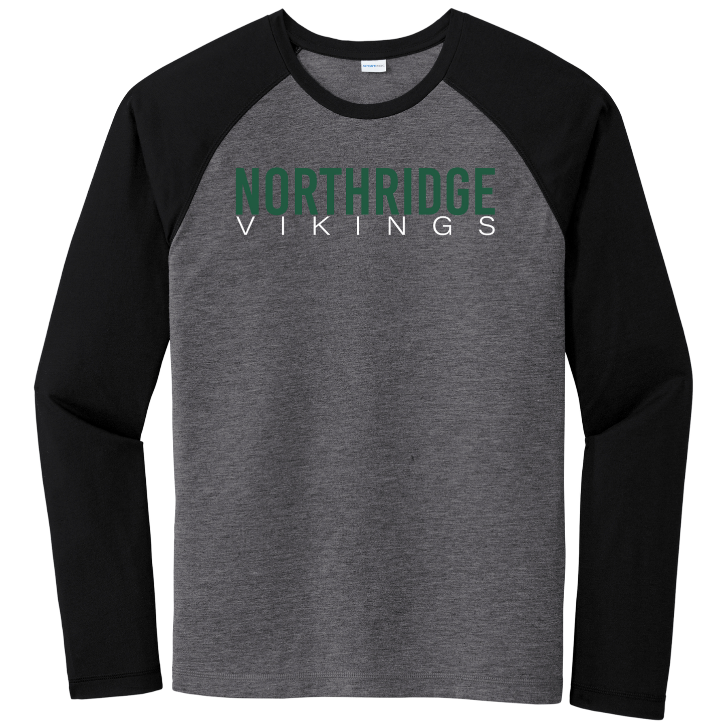 NRS: Northridge Vikings Raglan Long Sleeve Triblend Tech T-Shirt