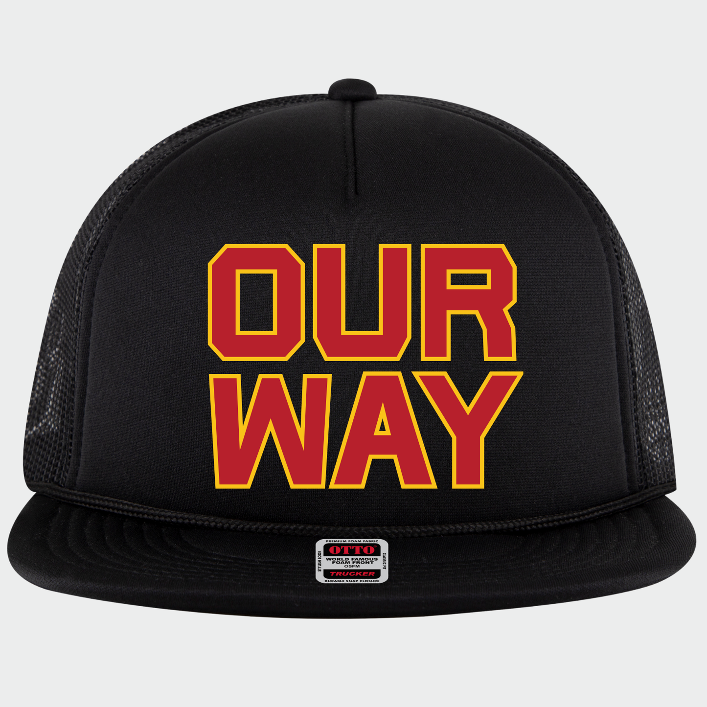 BRUINS: Our Way Foam Flex-Bill Trucker Hat