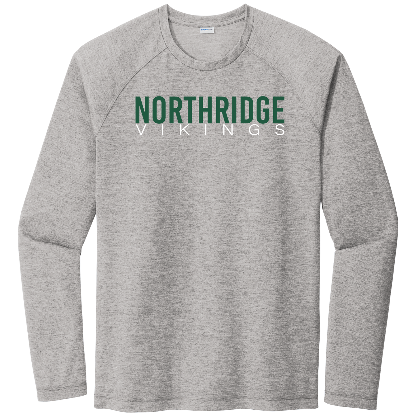 NRS: Northridge Vikings Raglan Long Sleeve Triblend Tech T-Shirt