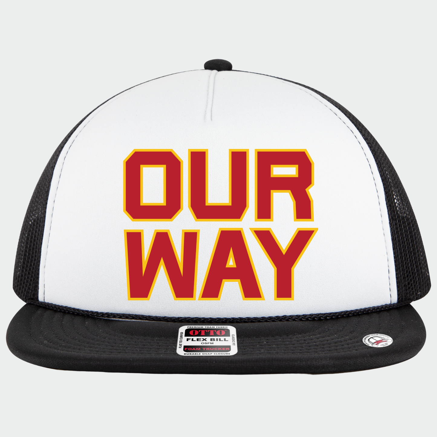 BRUINS: Our Way Foam Flex-Bill Trucker Hat