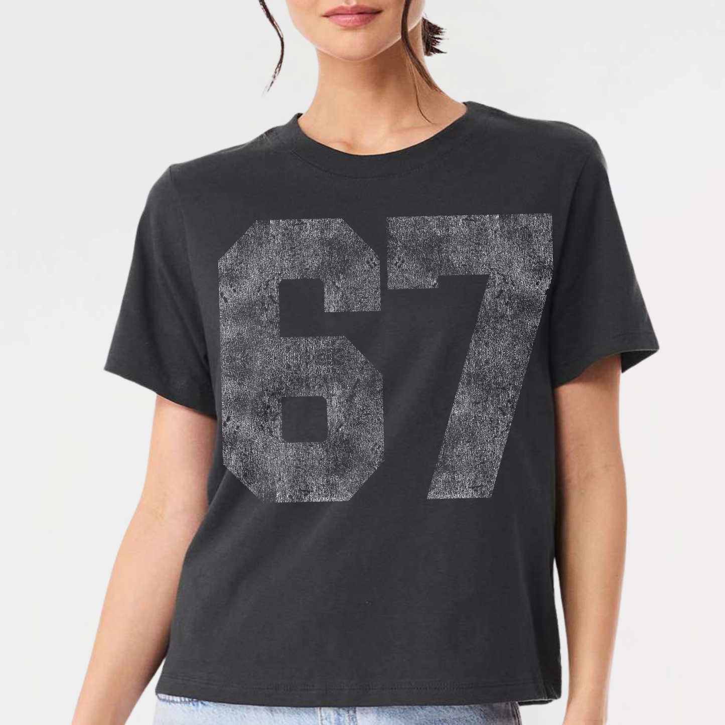 Lucky Number *distressed graphic* Women's 6oz Heavyweight T-Shirt