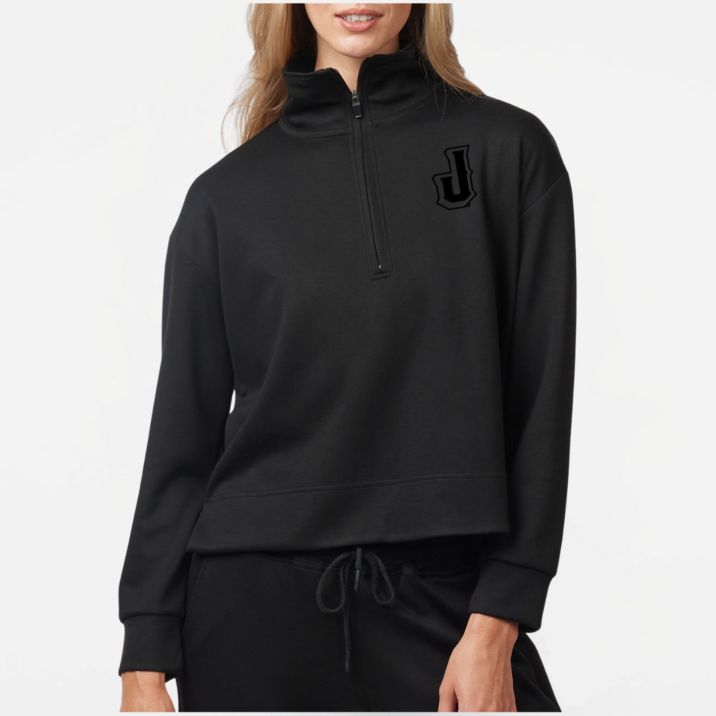 JYAA: Johnstown 'J' Logo Monochrome Women's Quarter Zip Shirt