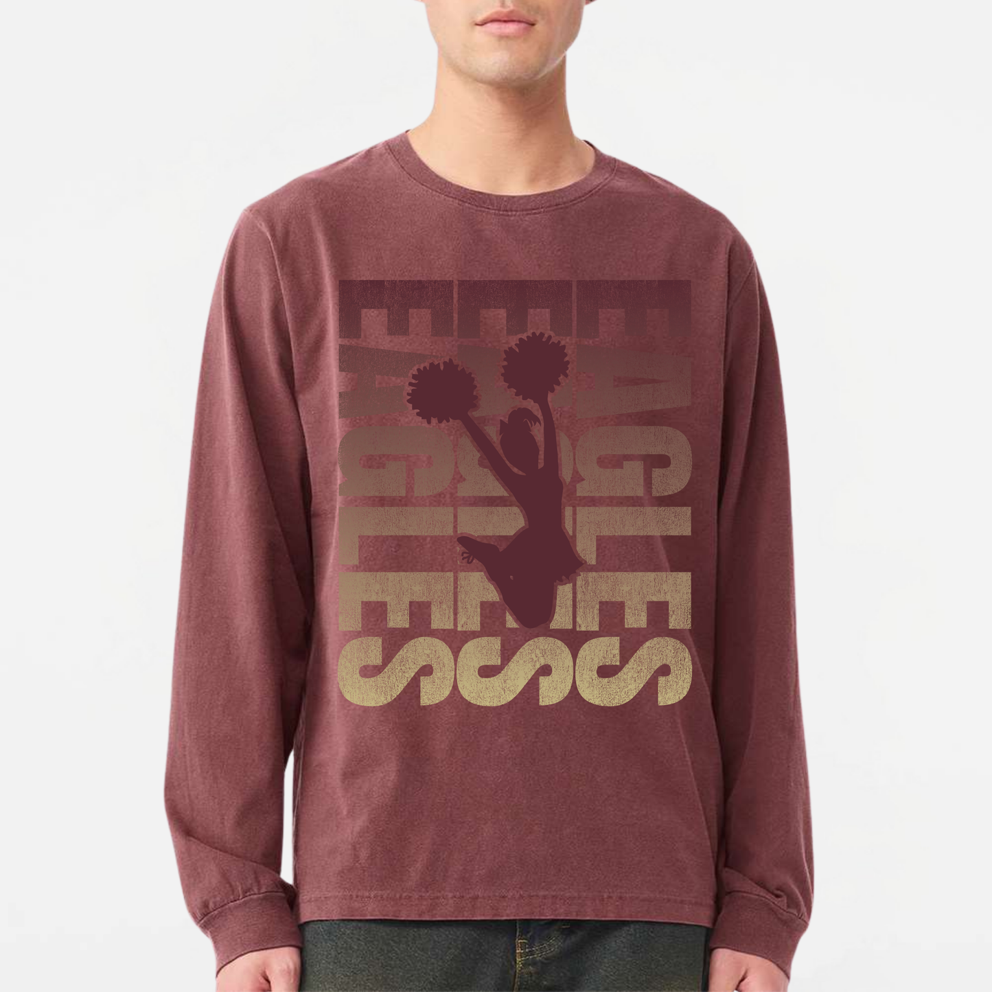 NAYCheer: Garment-Dyed Long Sleeve Tee