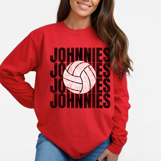 JYAA: Johnnies Volleyball *distressed* Long Sleeve T-Shirt
