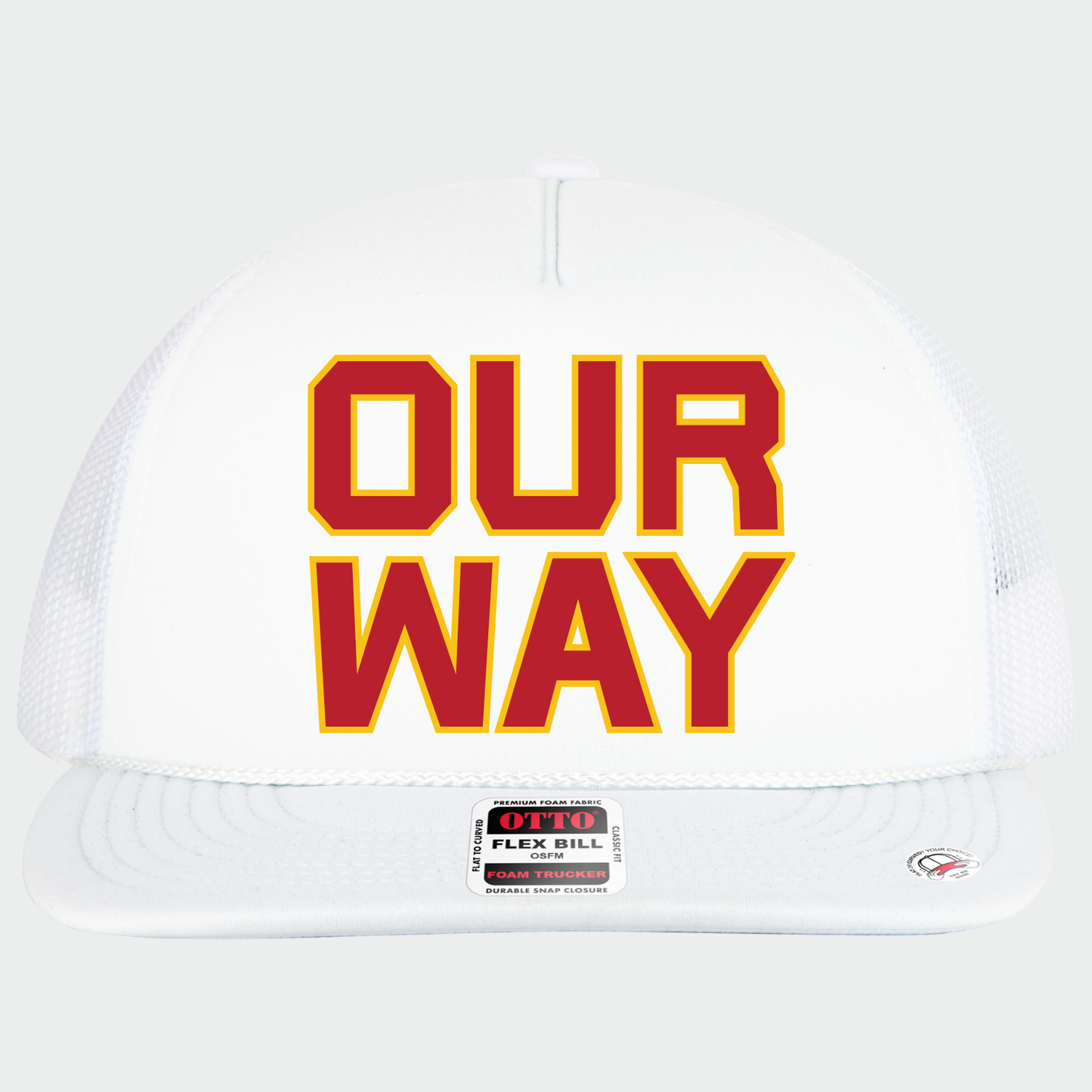 BRUINS: Our Way Foam Flex-Bill Trucker Hat