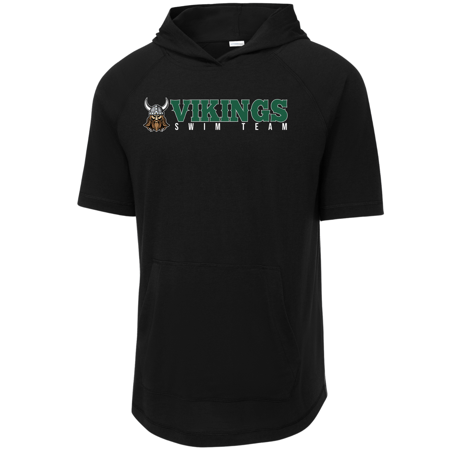 NRS: Vikings Swim Team Short Sleeve, Hooded Triblend Tech T-Shirt