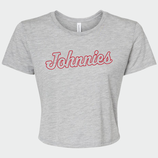 JTB: Johnnies Women's Flowy Cropped Tee