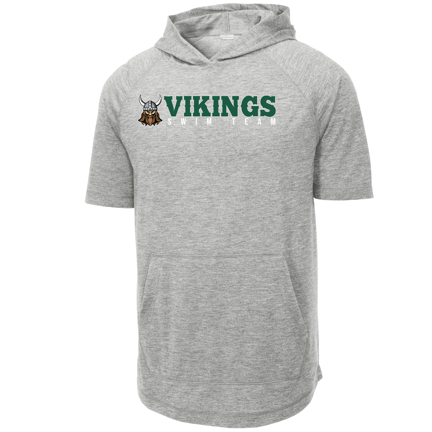 NRS: Vikings Swim Team Short Sleeve, Hooded Triblend Tech T-Shirt