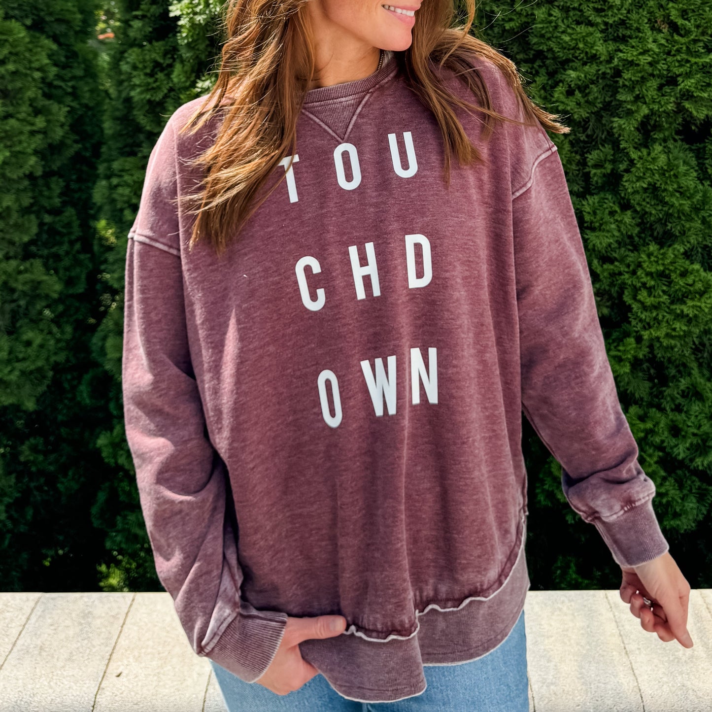 Touchdown Burnout Campus Pullover Sweatshirt