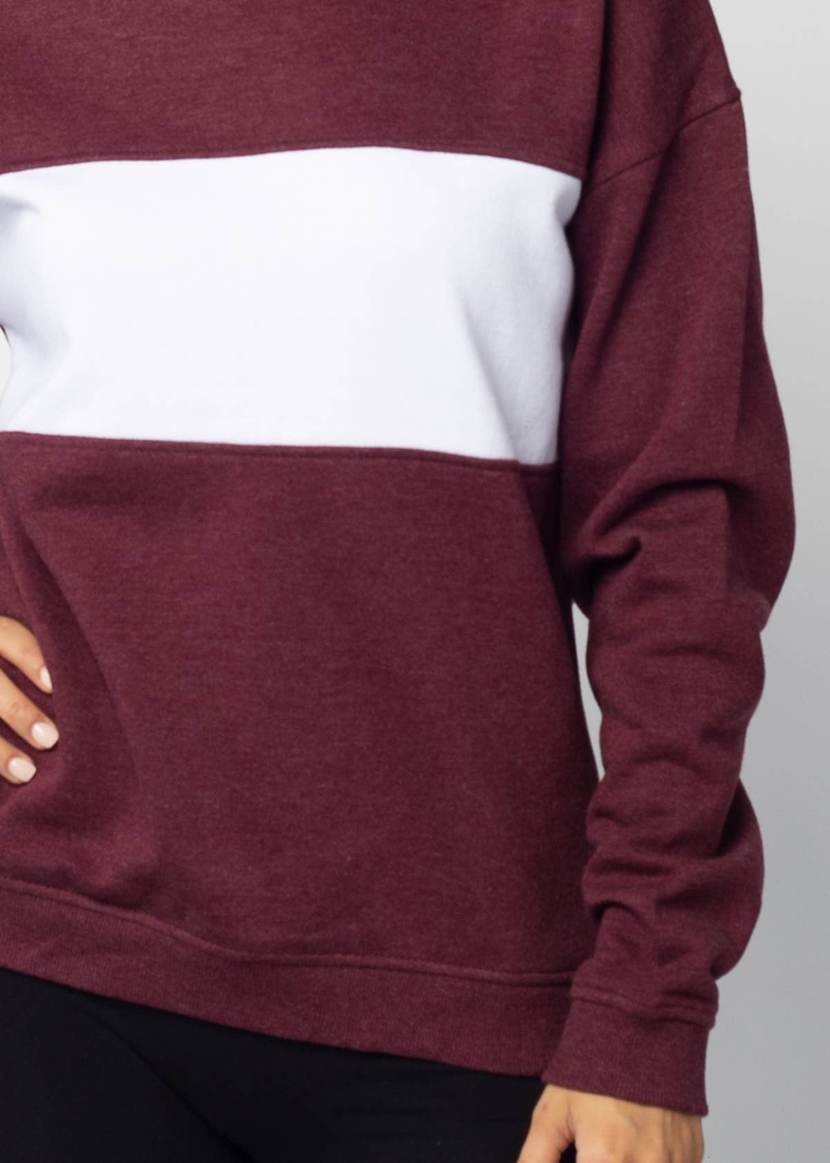 Color Block Crew Sweatshirt