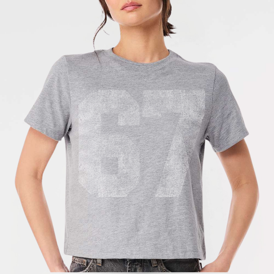 Lucky Number *distressed graphic* Women's 6oz Heavyweight T-Shirt