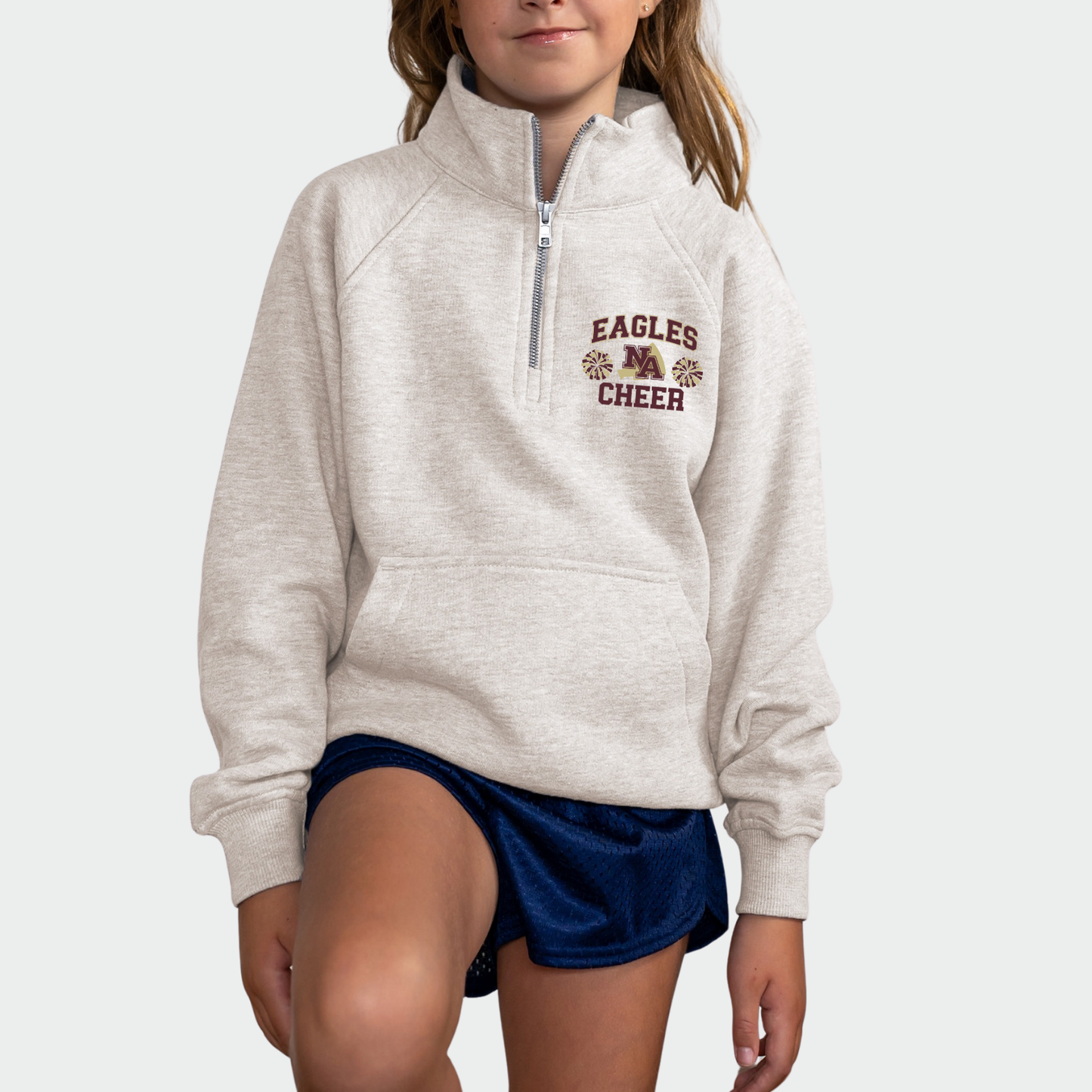 NAY Cheer:  Game Day Boxy Full Zip Fleece