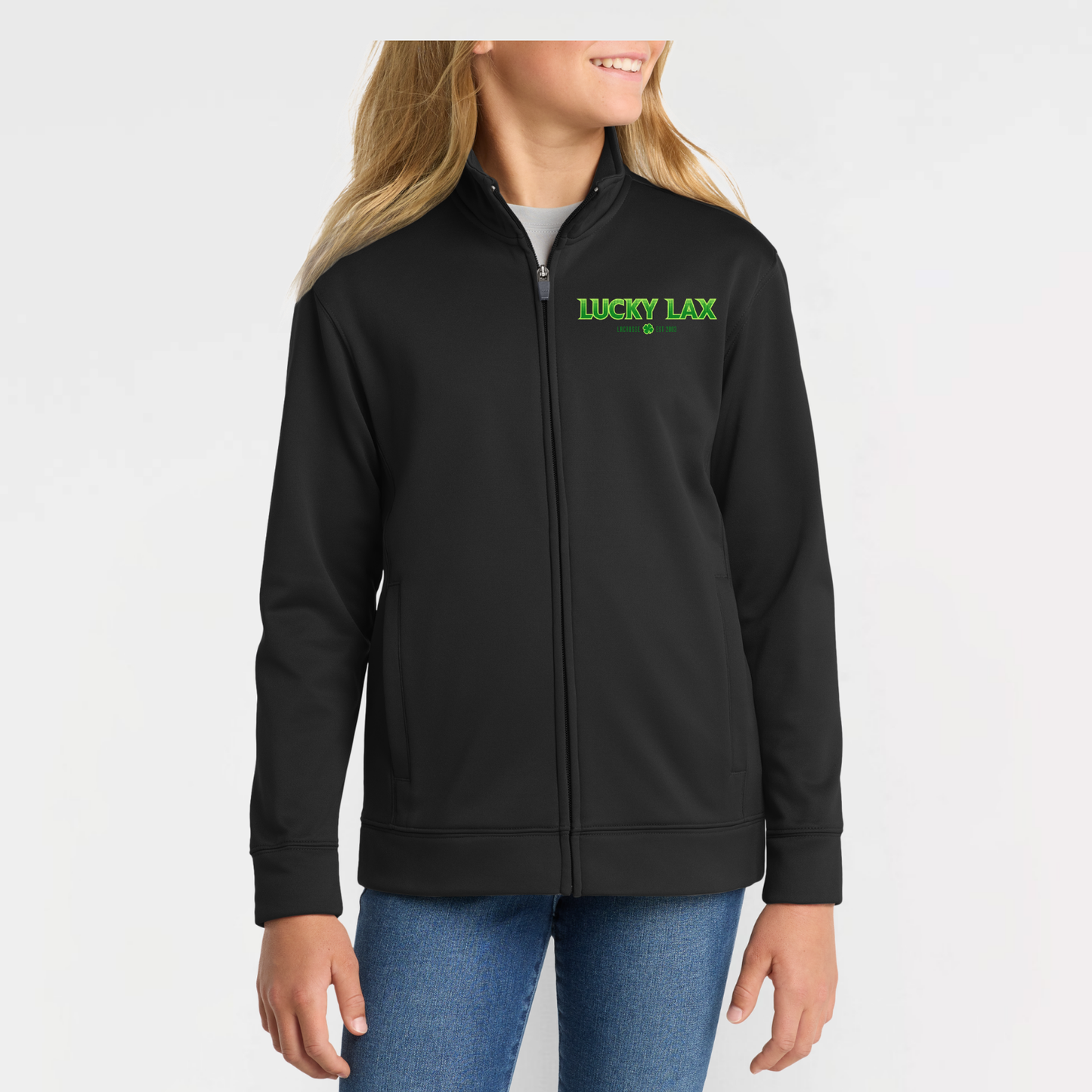 LuckyLax: Youth Full Zip Tech Jacket