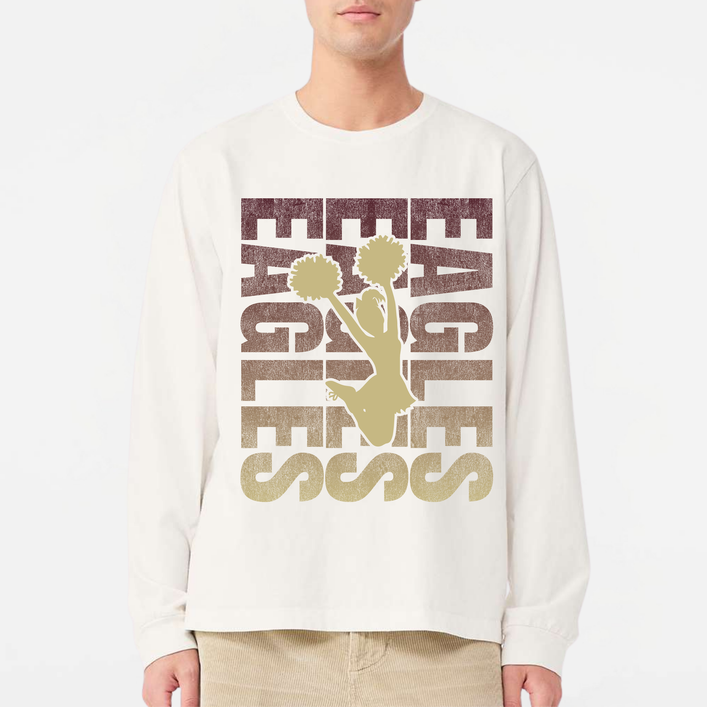 NAYCheer: Garment-Dyed Long Sleeve Tee