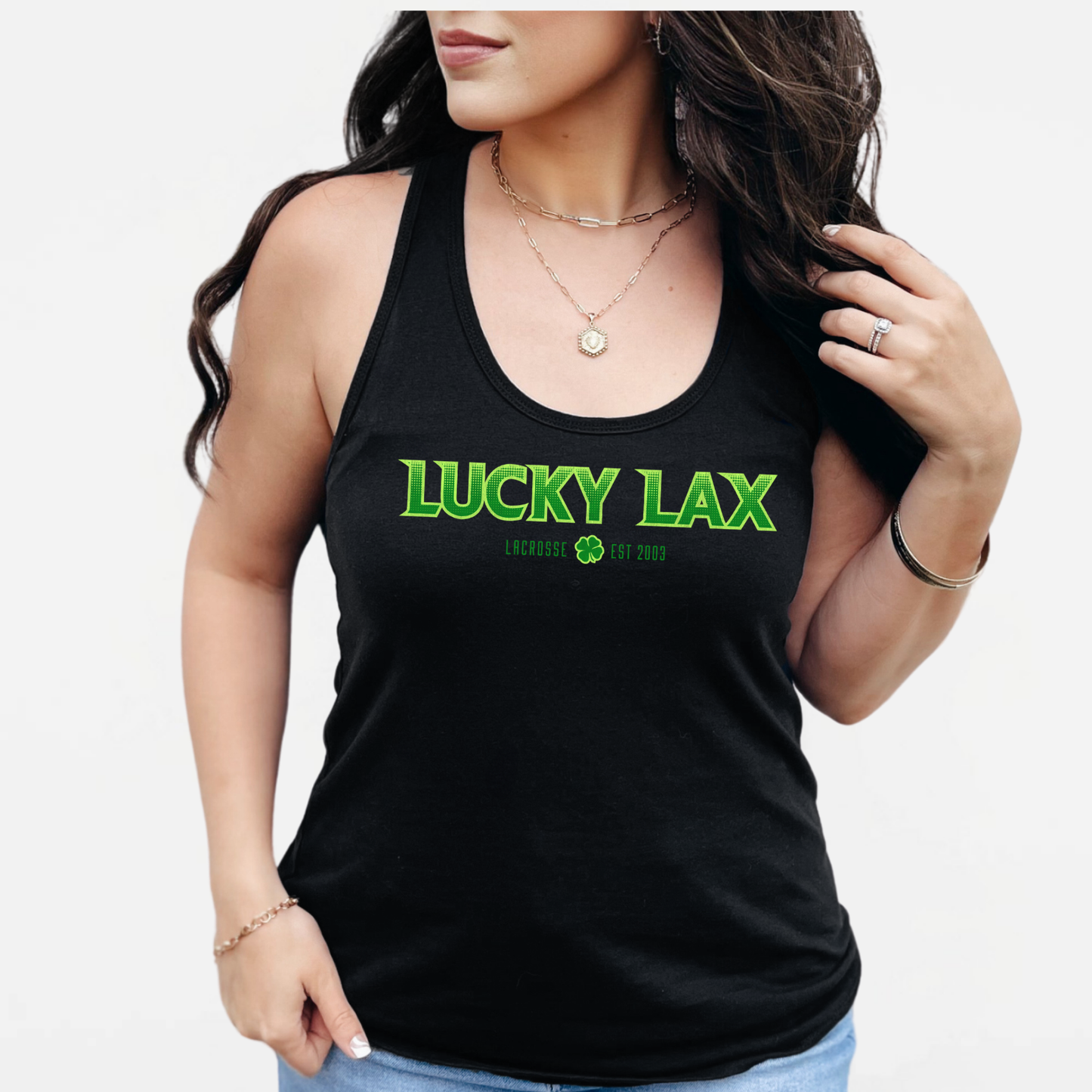 LuckyLax: Women's Racerback Tank Top