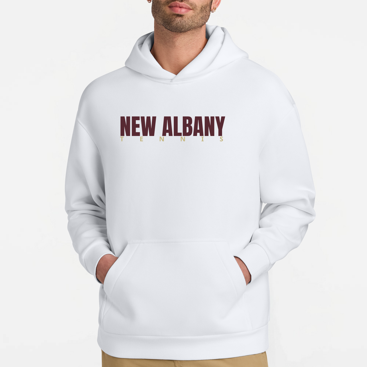 NATennis: New Albany Tennis, Heavyweight Hooded Sweatshirt
