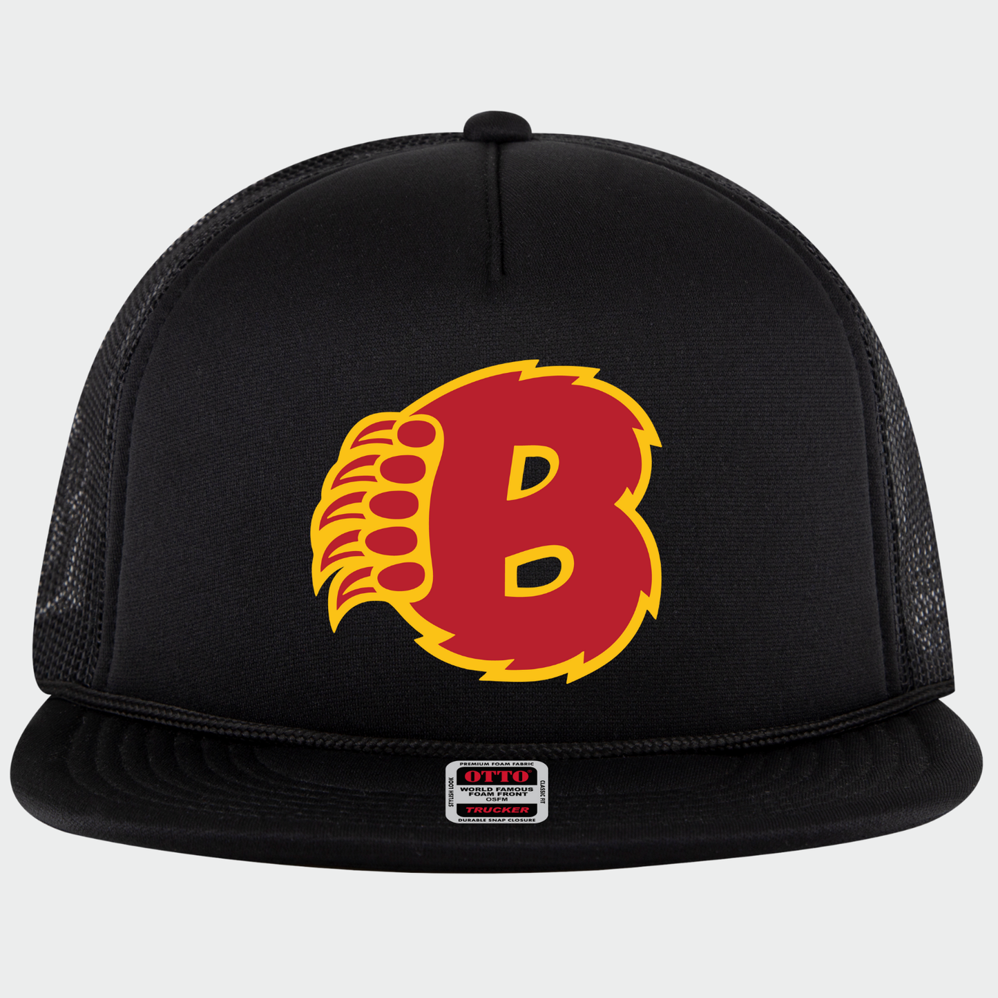 BRUINS: B-Claw Foam Flex-Bill Trucker Hat