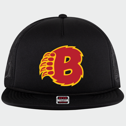 BRUINS: B-Claw Foam Flex-Bill Trucker Hat