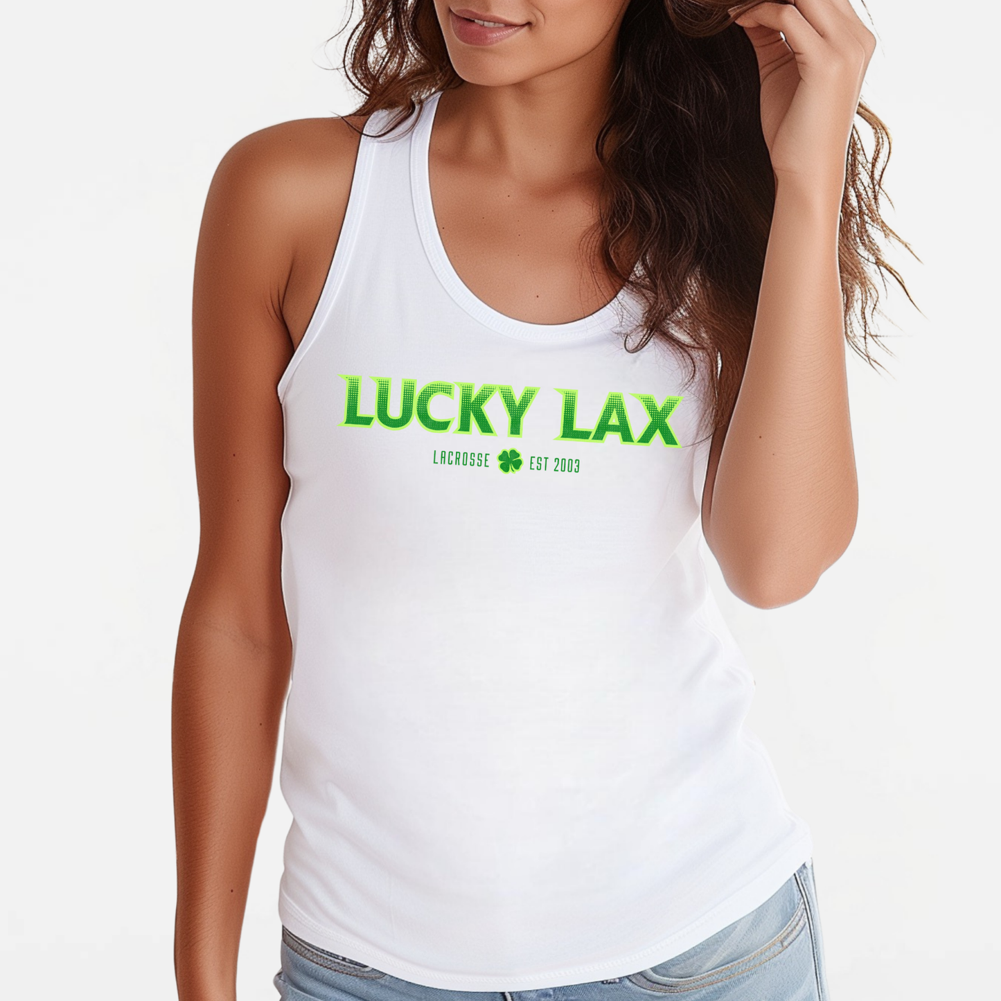 LuckyLax: Women's Racerback Tank Top