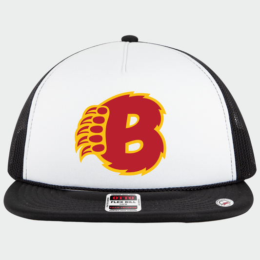 BRUINS: B-Claw Foam Flex-Bill Trucker Hat