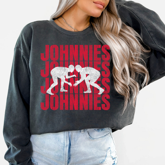 JYAA: Johnnies Wrestling *distressed graphic* Sweatshirt