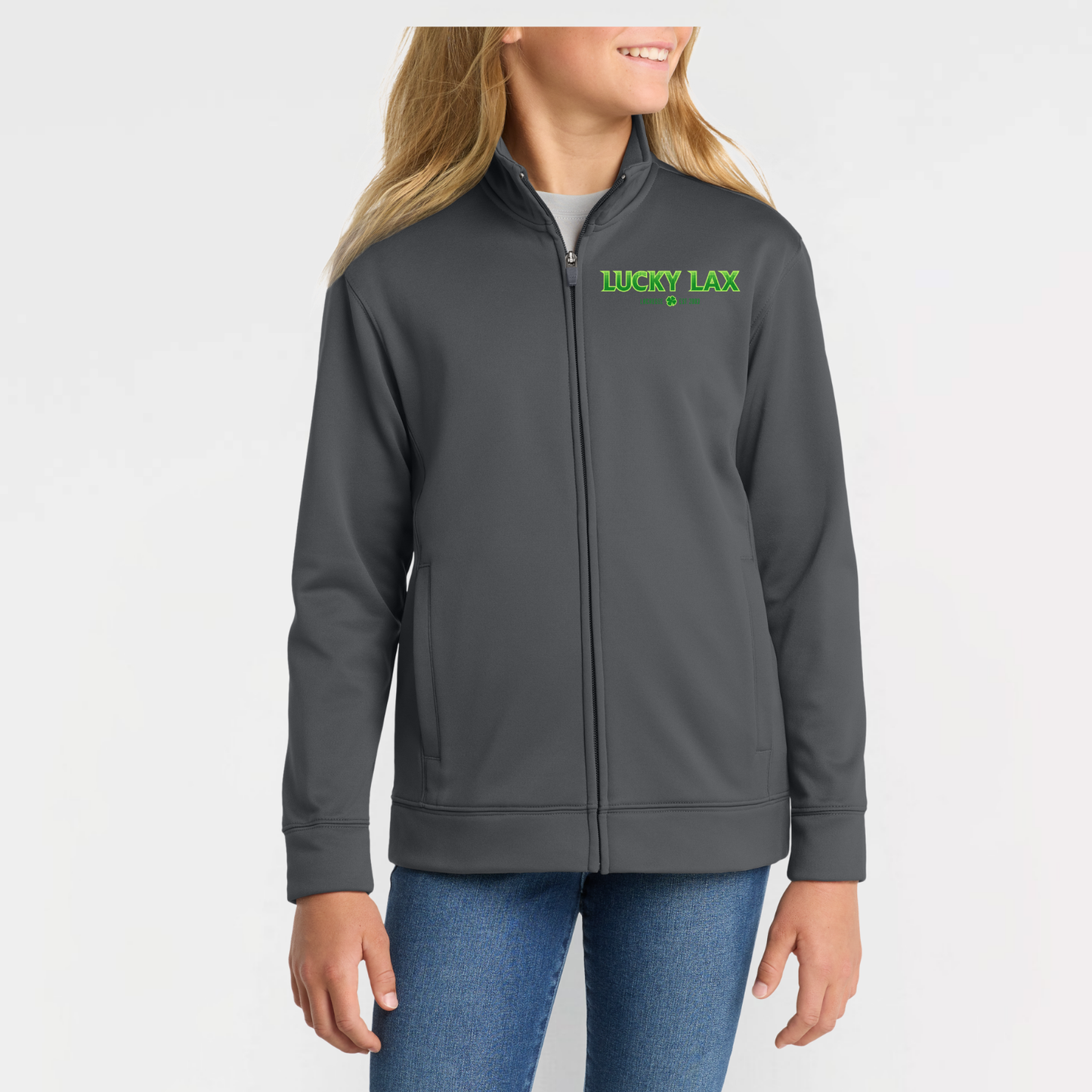 LuckyLax: Youth Full Zip Tech Jacket