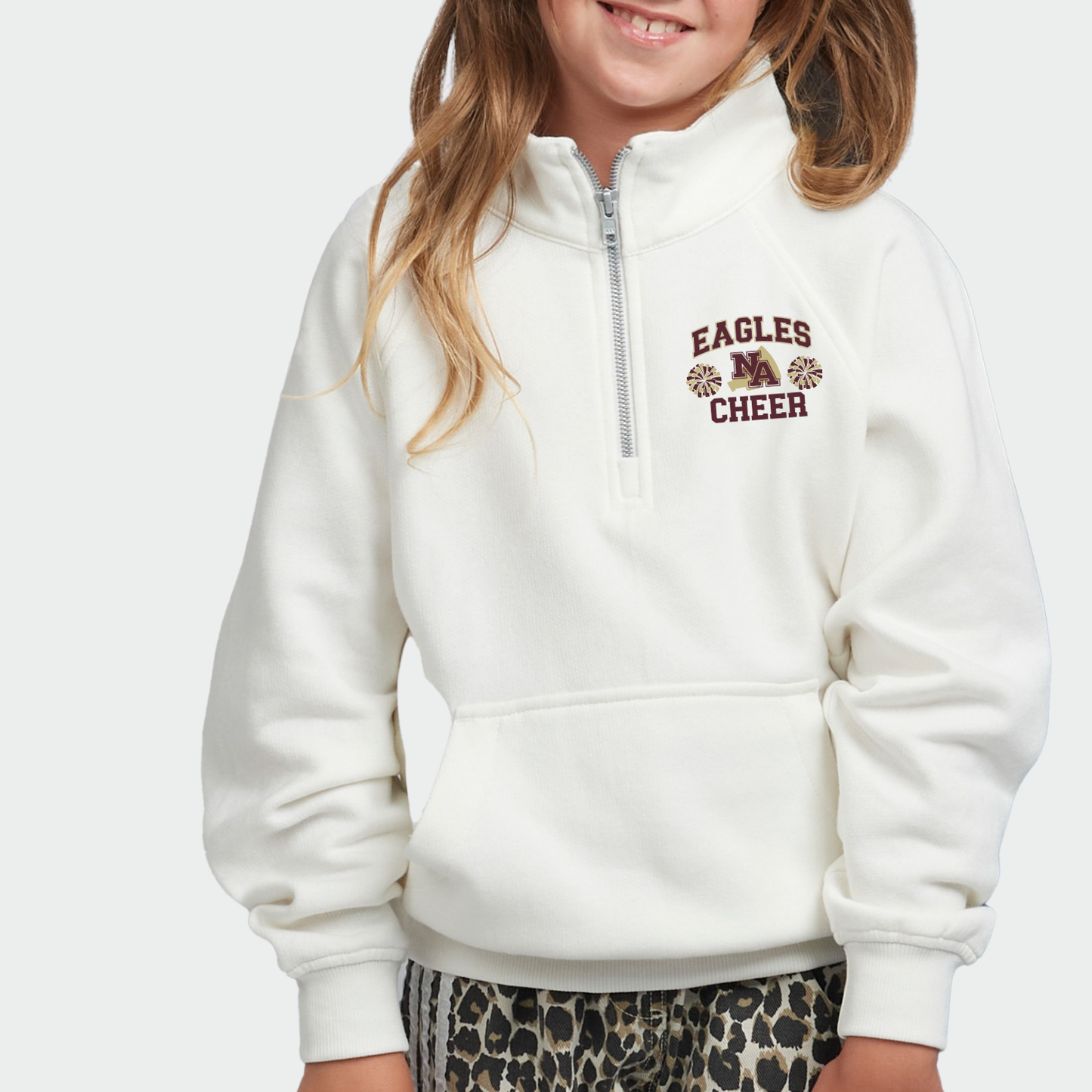 NAY Cheer:  Game Day Boxy Full Zip Fleece