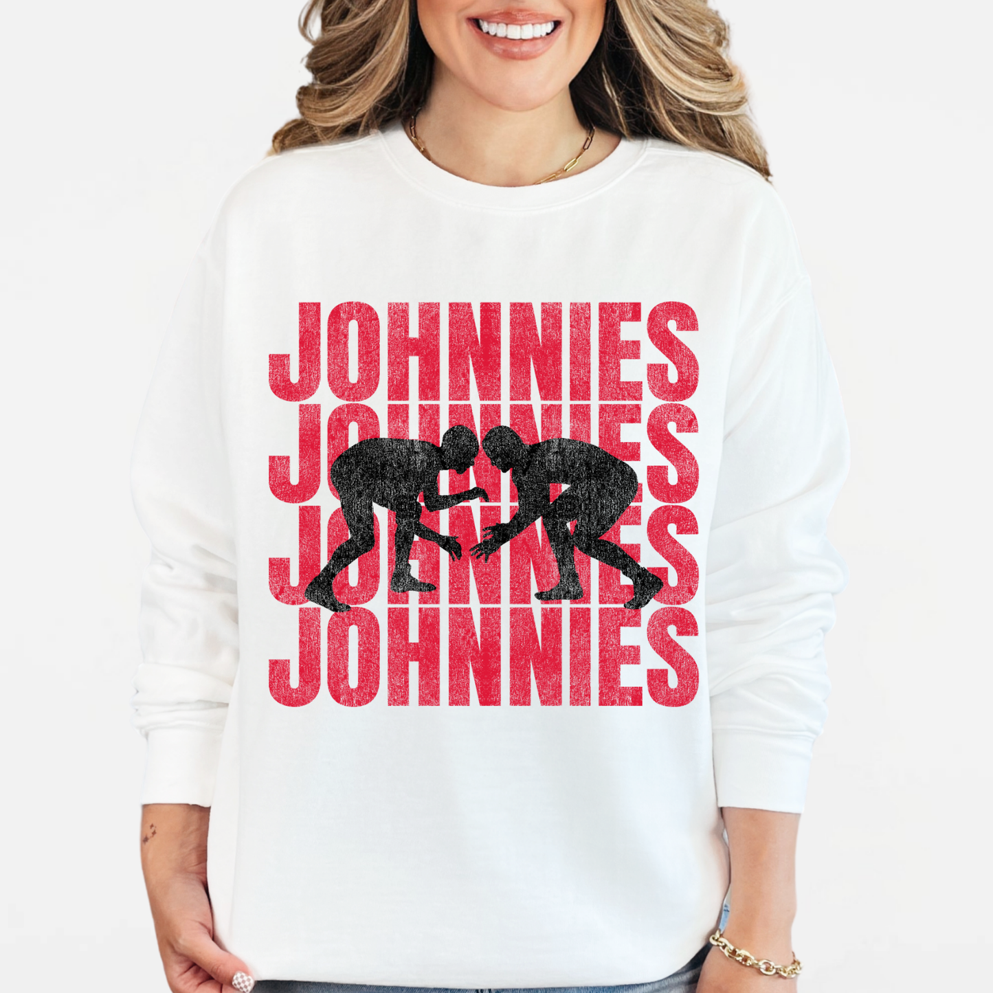 JYAA: Johnnies Wrestling *distressed graphic* Sweatshirt