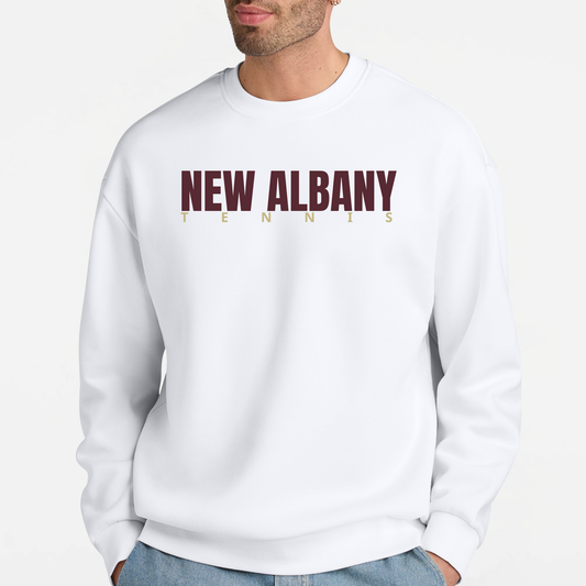 NATennis: New Albany Tennis, Heavyweight Crew Sweatshirt