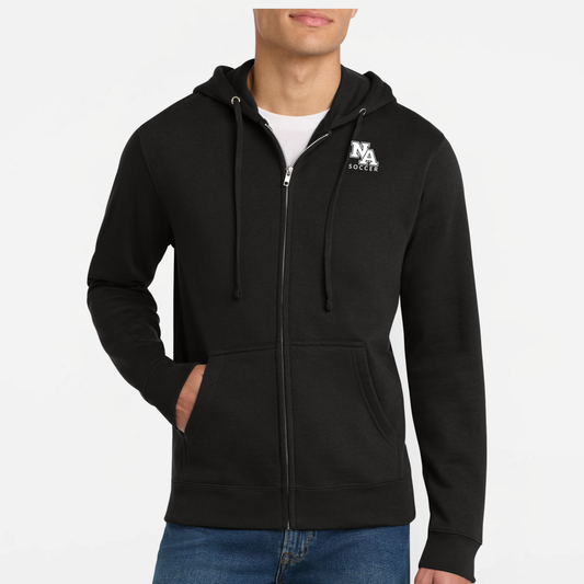 NAGS: NA Soccer, Embroidered, Full-Zip Hooded Sweatshirt
