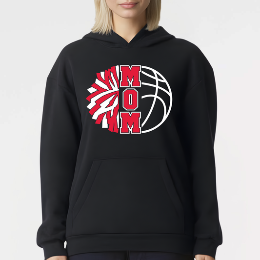 JYAA: Basketball Cheer Parent Hooded Reflex Fleece Hooded Sweatshirt