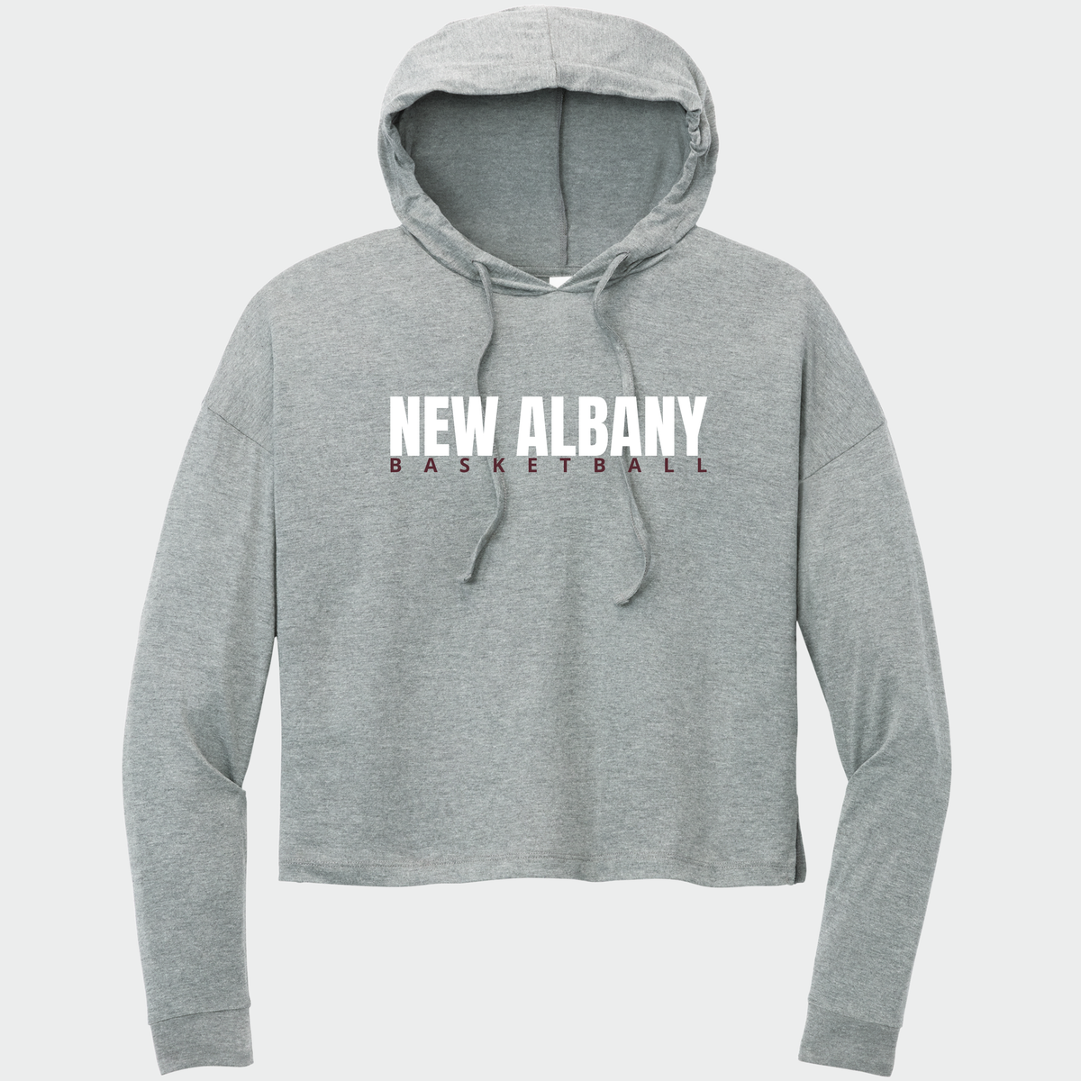 NAGTB: New Albany Basketball, Women's Long Sleeve Hooded Tee