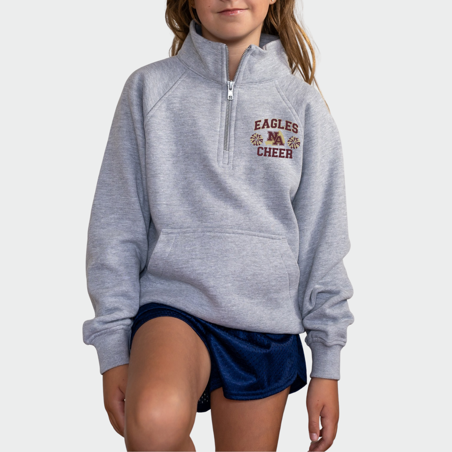 NAY Cheer:  Game Day Boxy Full Zip Fleece
