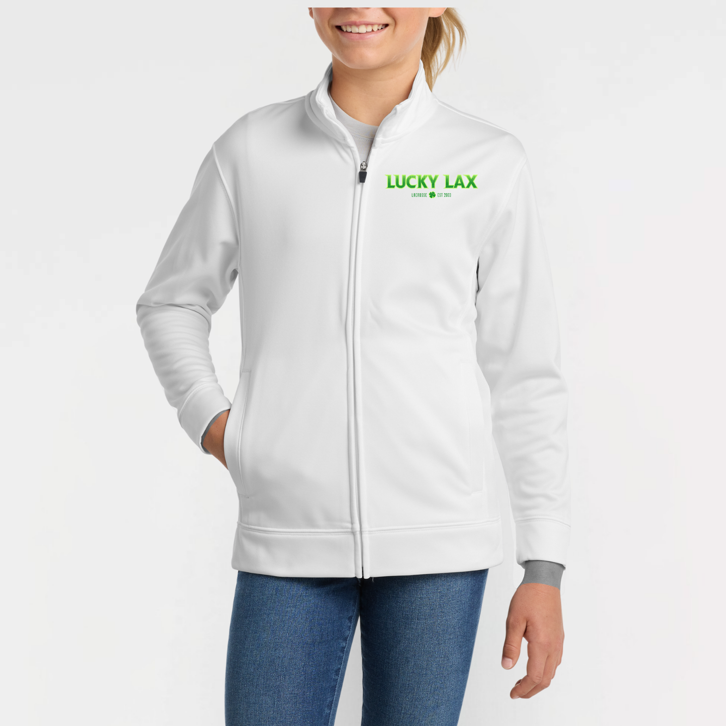 LuckyLax: Youth Full Zip Tech Jacket