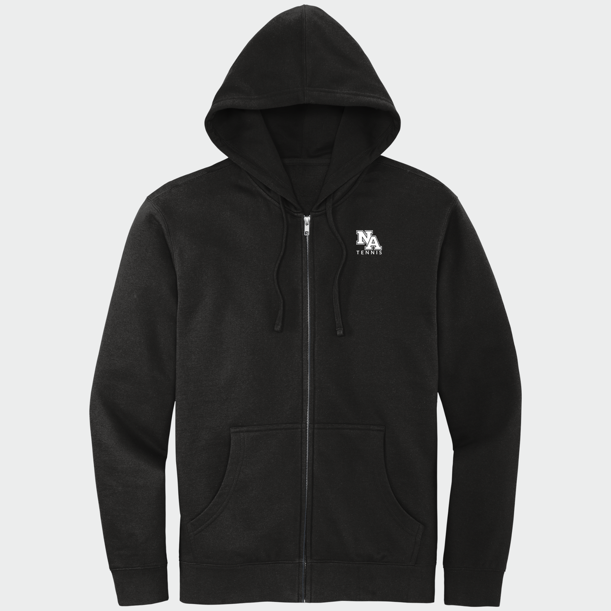 NATennis: NA Tennis, Embroidered, Full-Zip Hooded Sweatshirt