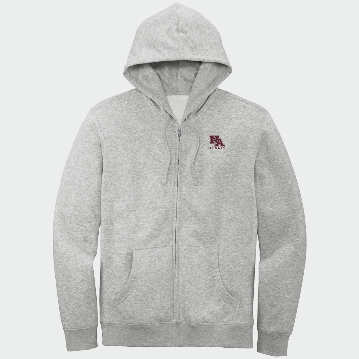 NATennis: NA Tennis, Embroidered, Full-Zip Hooded Sweatshirt