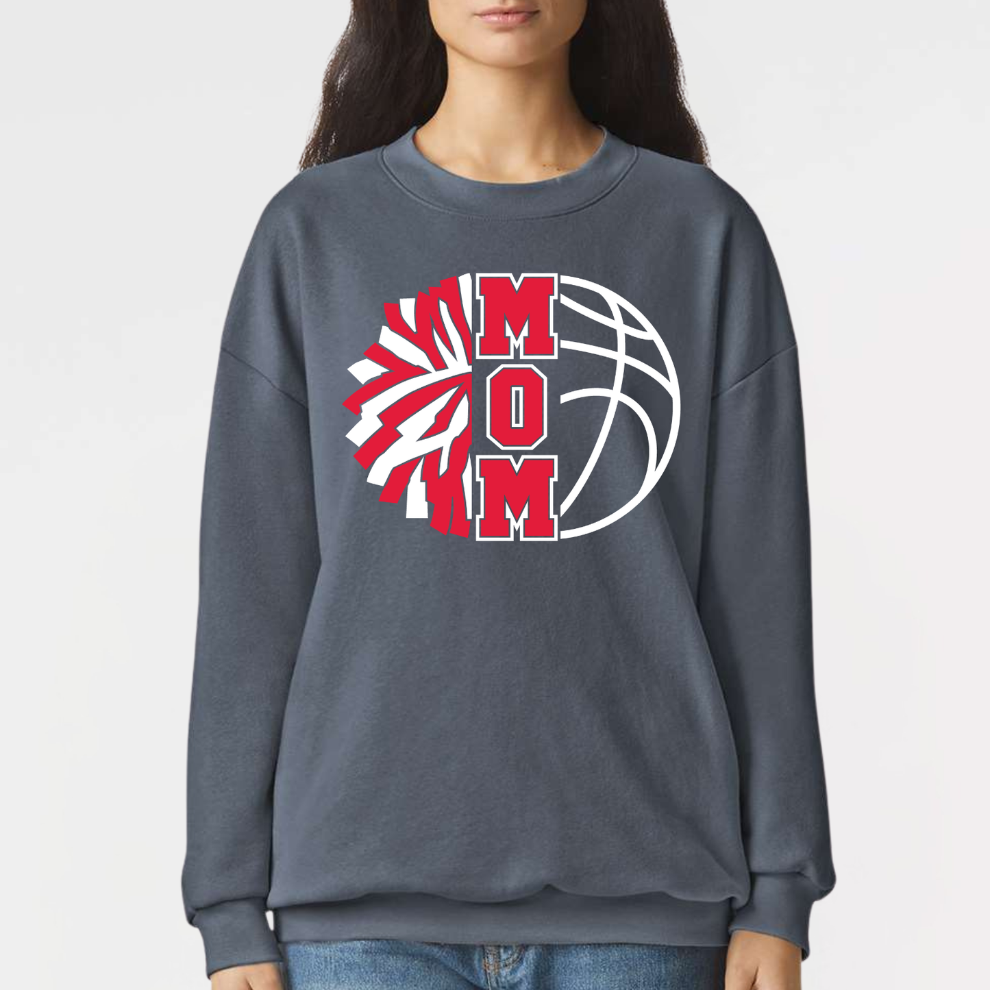 JYAA: Basketball Cheer Parent Reflex Fleece Crew Sweatshirt