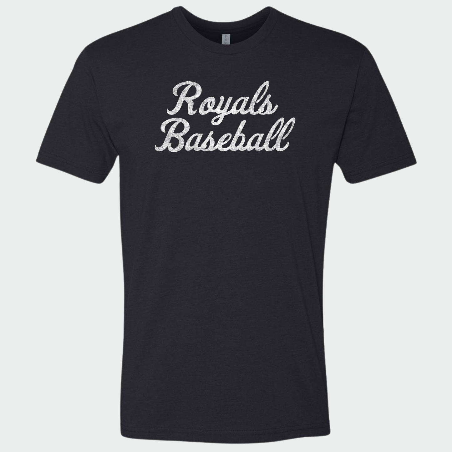 TCR: Royals Baseball Script, Triblend Tee *Distressed Print*